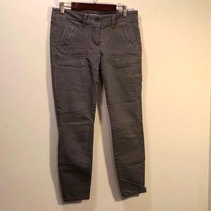 LOFT Grey Skinny Chino Pants Size 0